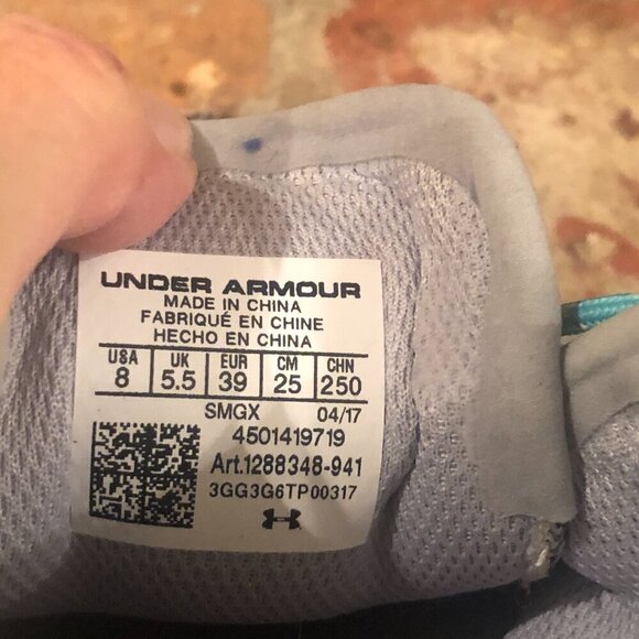Under Armour Charged 24/7 Shoes Trainers Sneakers Size 8 - Picture 3 of 9